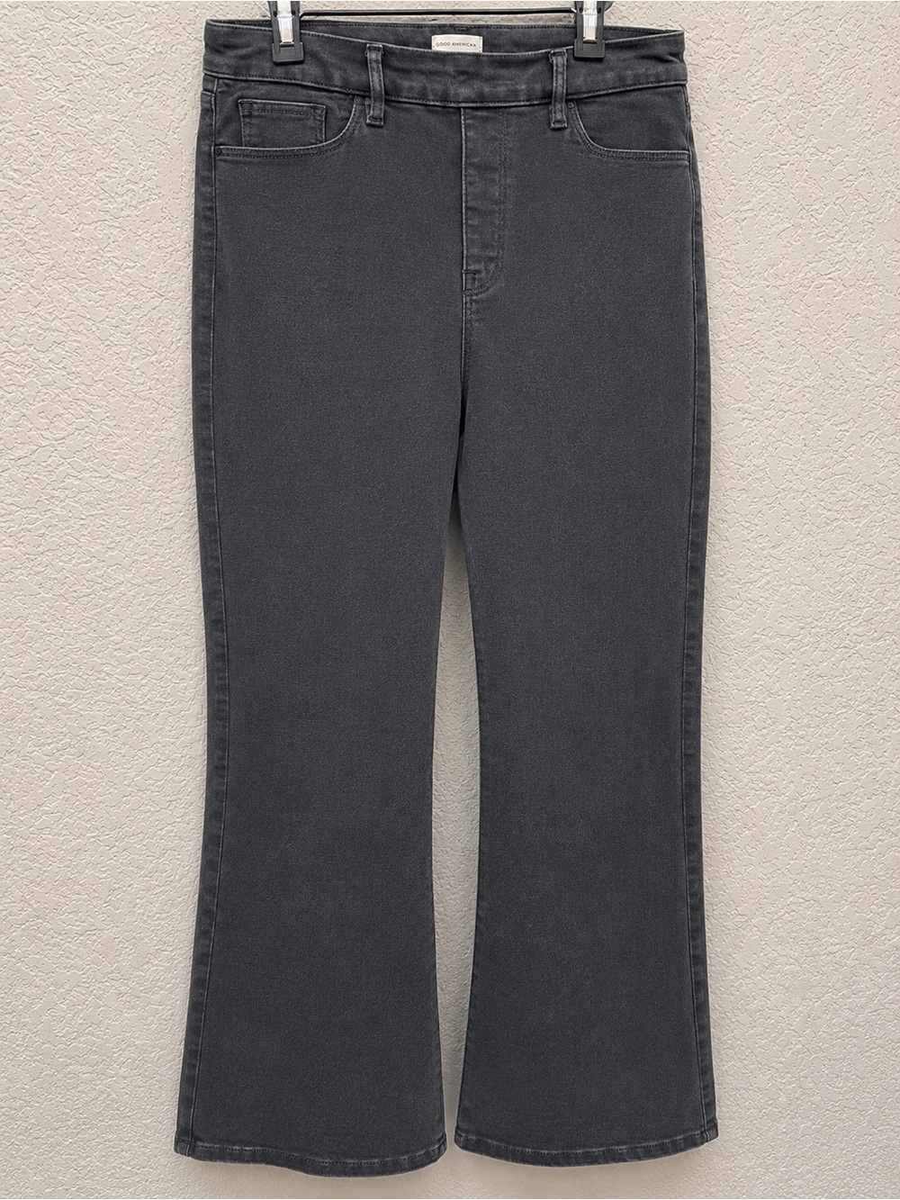Good American Women's Boot Cut Jeans in Washed Black